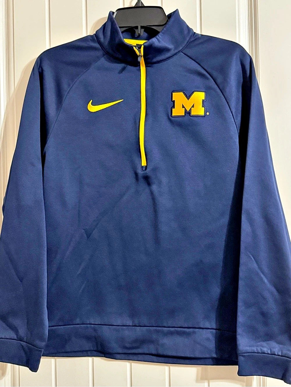 Nike Michigan Wolverines Dri-FIT Quarter-Zip Pullover